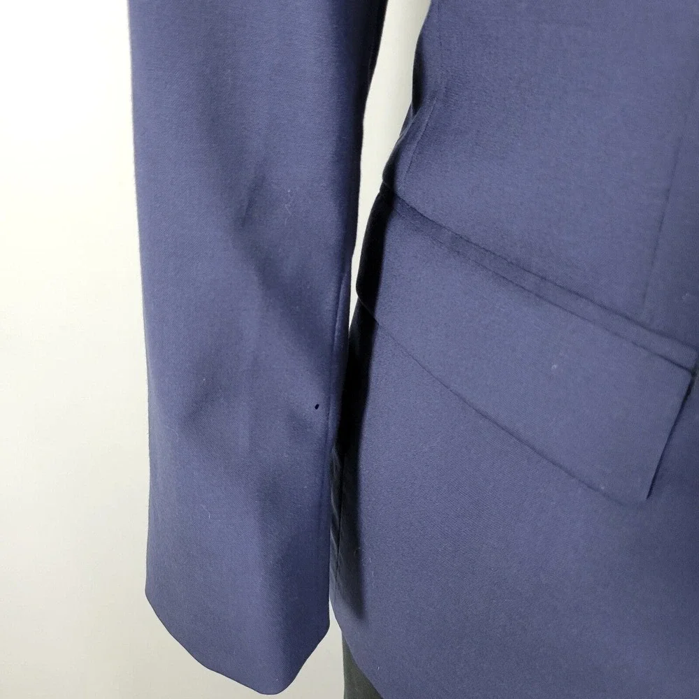 Lauren Ralph Lauren Men's Sport Coat Blazer Navy Blue Stretch Wool Size‎ 40S